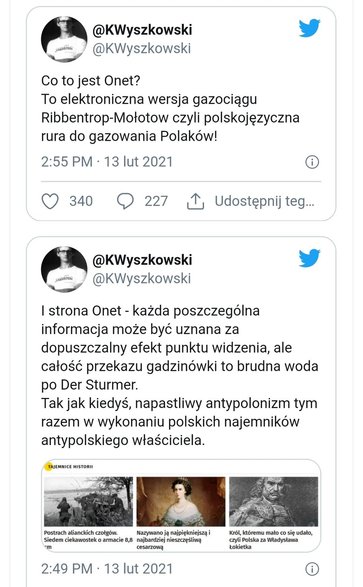 Tweety Krzysztofa Wyszkowskiego