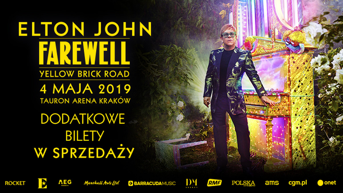 Świetna wiadomość dla polskich fanów Eltona Johna. Dodatkowa pula biletów na jedyny, wyjątkowy koncert w ramach pożegnalnej trasy Farewell Yellow Brick Road właśnie trafiła do sprzedaży! Gwiazda wystąpi 4 maja w Tauron Arena Kraków.