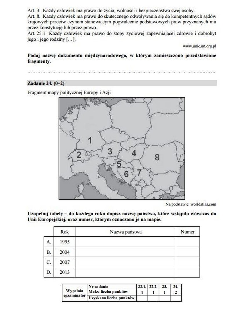 Matura 2017 WOS poziom rozszerzony