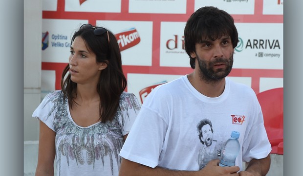 Jelisaveta Orašanin i Miloš Teodosić