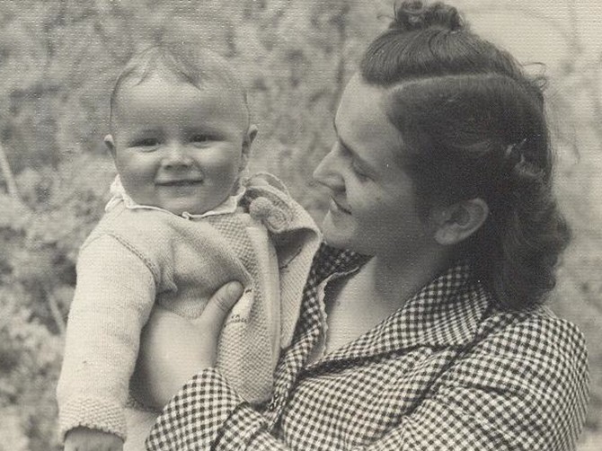 Bora Čorba sa majkom, 1953.
