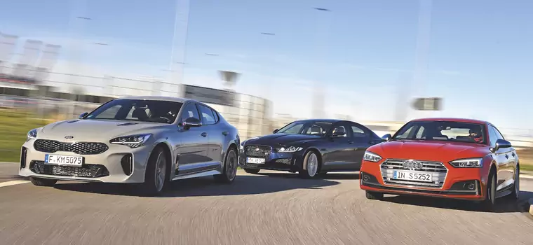 Kia Stinger GT kontra Audi S5 Sportback i Jaguar XE S - Kia wśród wyższych sfer