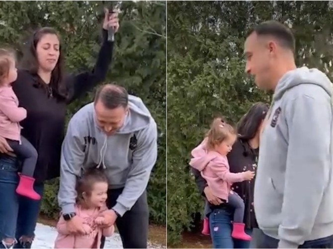 Neočekivana reakcija oca na pola bebe