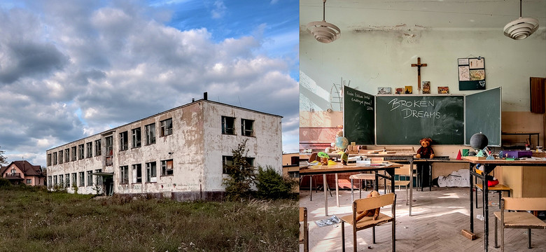 Opuszczona szkoła widmo na Śląsku