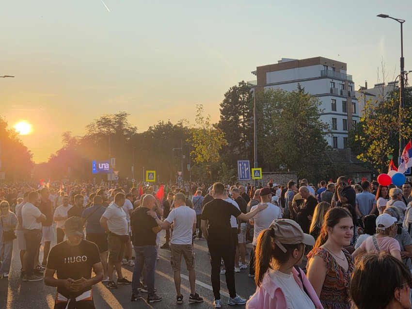 Beograd skup građana koji se protive blokadama