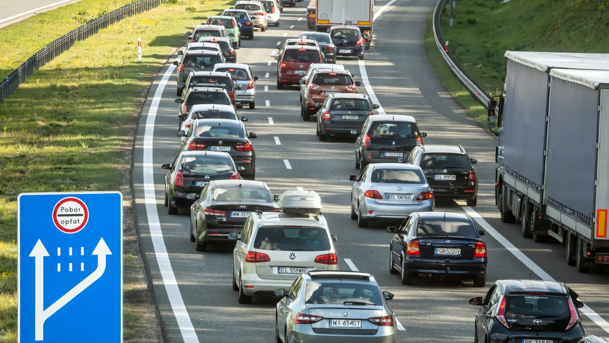 Nowa Wieś k. Torunia: zatory na autostradzie A1