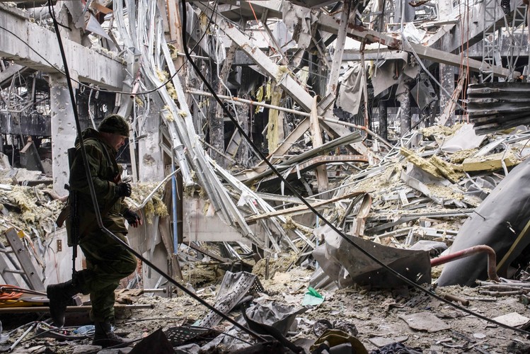 Lotnisko w Doniecku kompletnie zniszczone