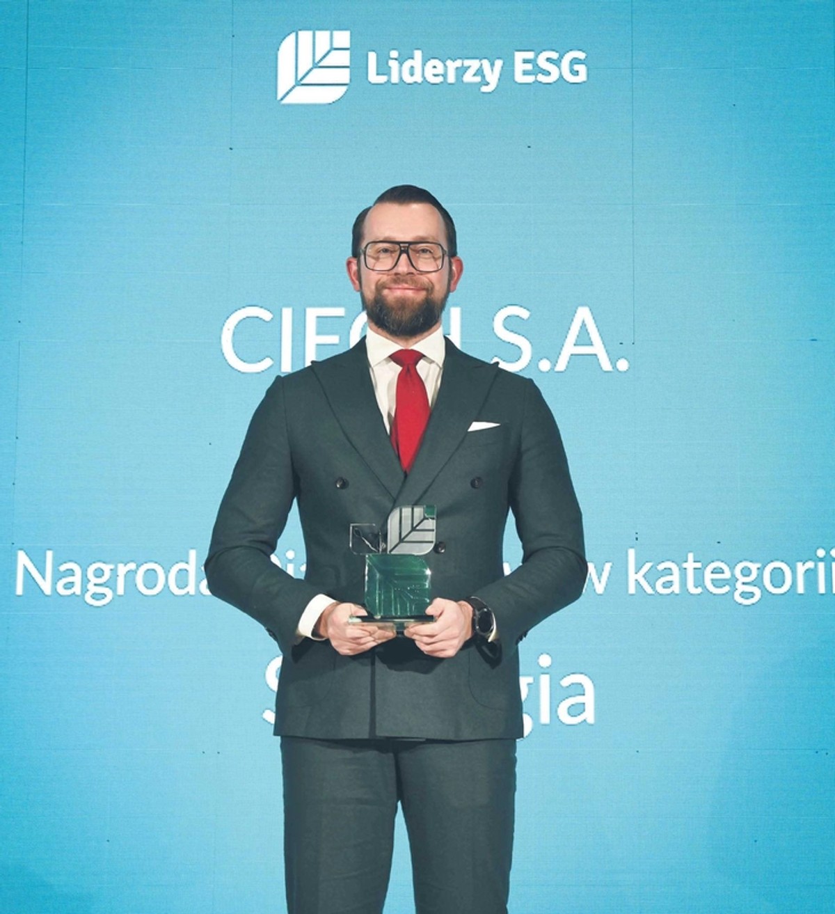 Nagrodę dla Ciech S.A. odebrał prezes zarządu Dawid Jakubowicz