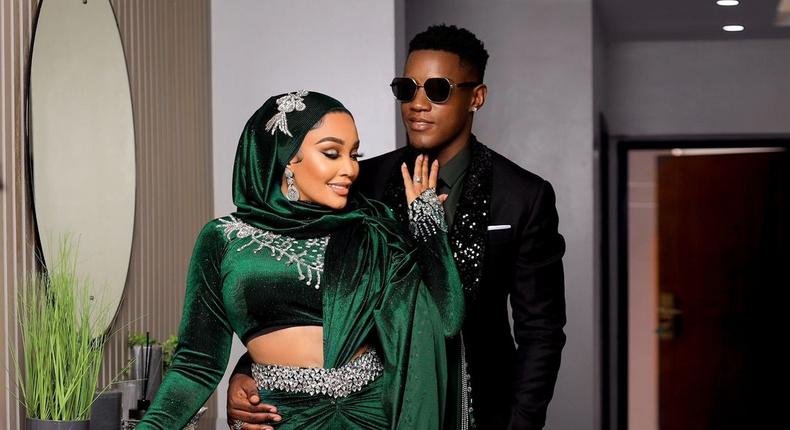 Businesswoman Zari Hassan with her husband Shakib Lutaaya