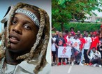 Ghanaian fans of American rapper Lil Durk hits the street to demand his release