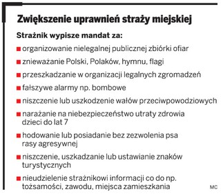 Zwiększy się katalog czynów, za które straż miejska wystawi mandat