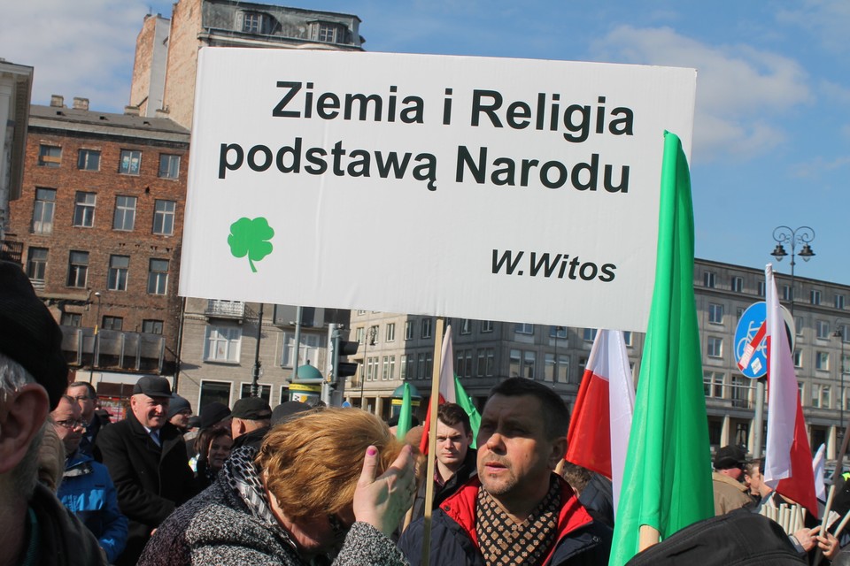 Protest rolników w Warszawie