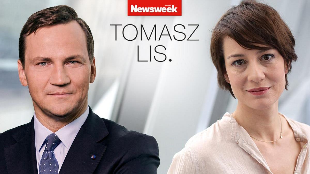 Tomasz Lis i Maja Ostaszewska w programie Tomasz Lis. 