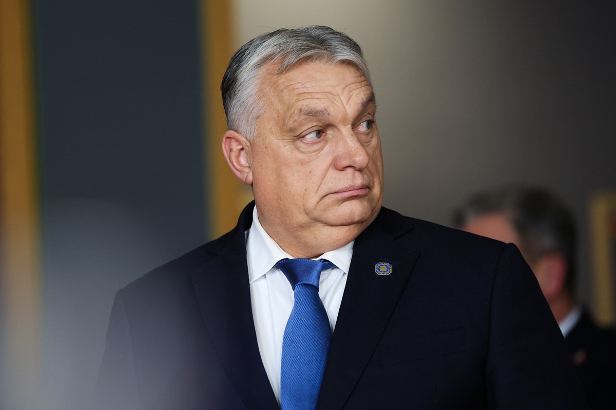 Viktor,Orban,,Hungary's,Prime,Minister,Gives,A,Press,Conferenece,On