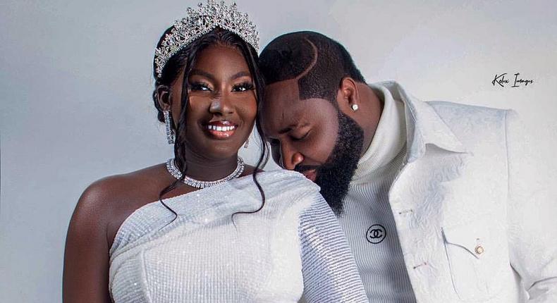 Nigerian singer Harrysong and his soon to be wife Alexer Gopa. [Instagram/IamHarrysong]