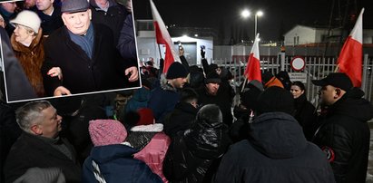 Kaczyński pod rękę z tajemniczą kobietą. Szybko się zachwycił. "Jestem stary, ale..." [WIDEO]