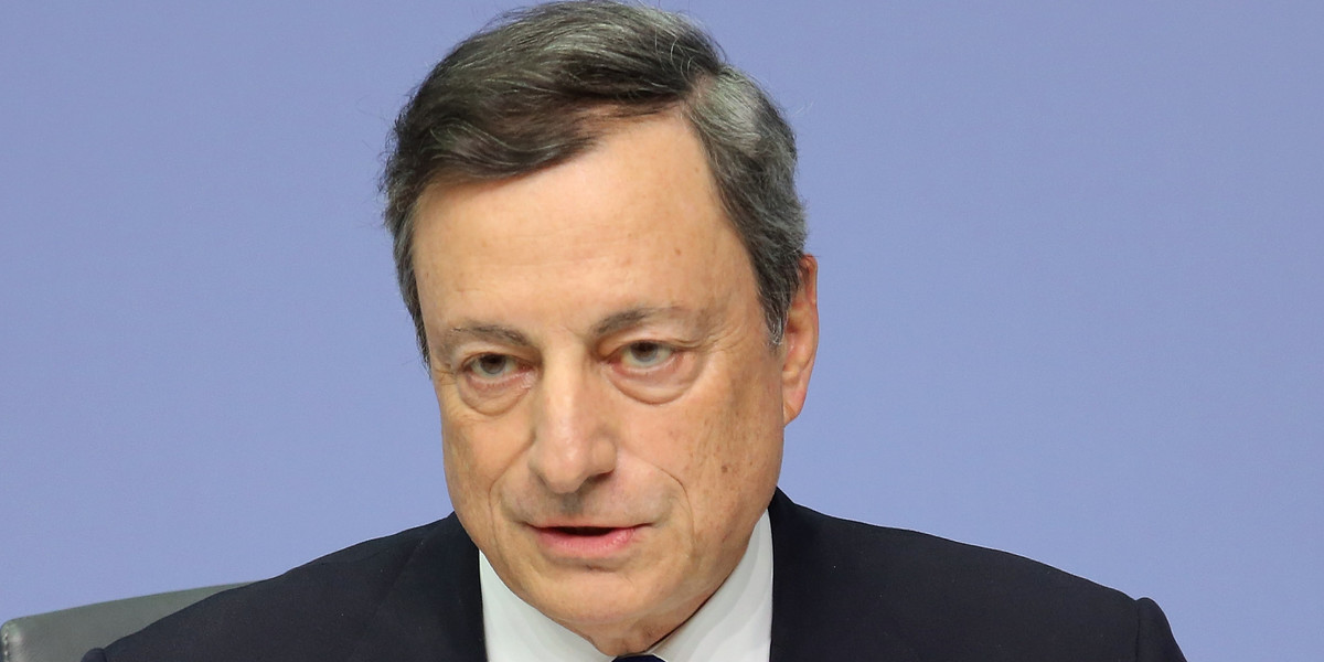 Mario Draghi, prezes Europejskiego Banku Centralnego