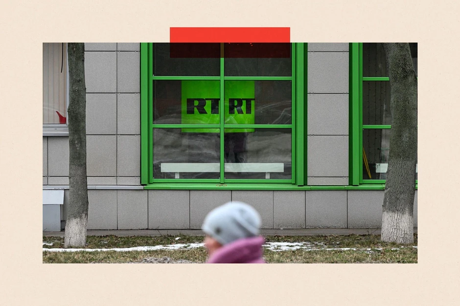 RT je ruski državni medijski servis | Foto: KIRILL KUDRYAVTSEV/AFP via Getty Images