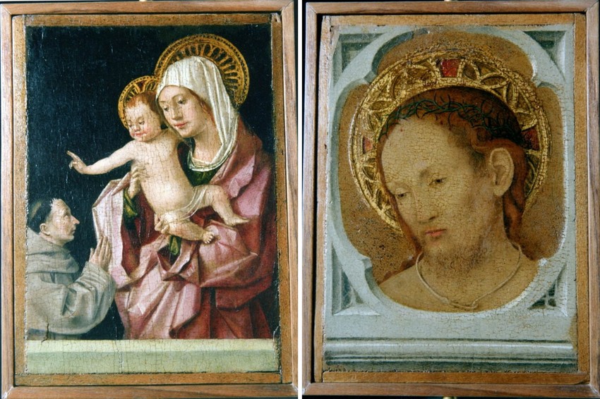 Ukraden je i dvostrano oslikani panel sa prikazima Bogorodice sa detetom i Hrista u Pijeti | Foto: Reuters