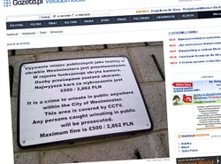 Londyn: patrz, gdzie sikasz, Polaku