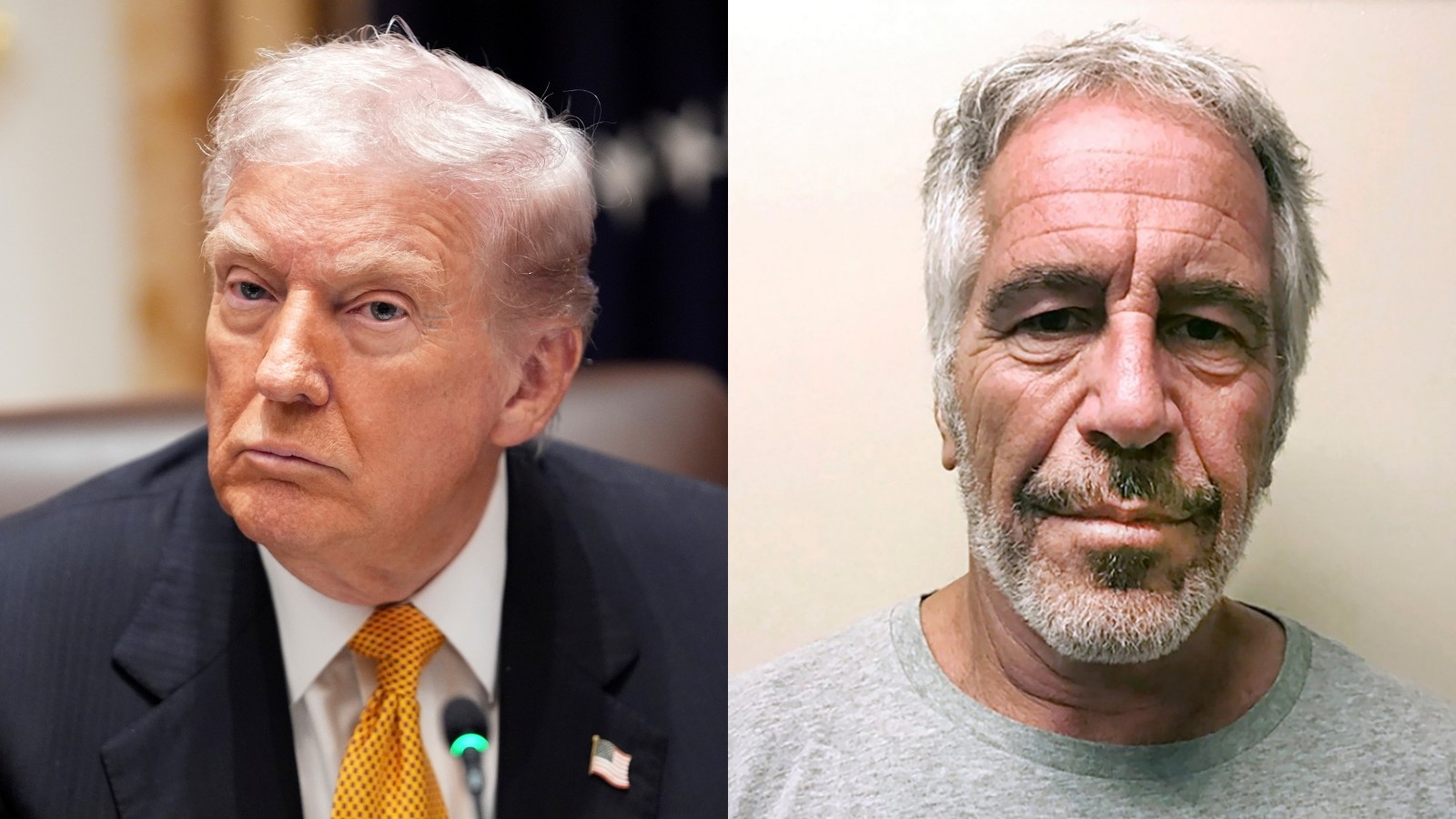 Donald Trump a Jeffrey Epstein.
