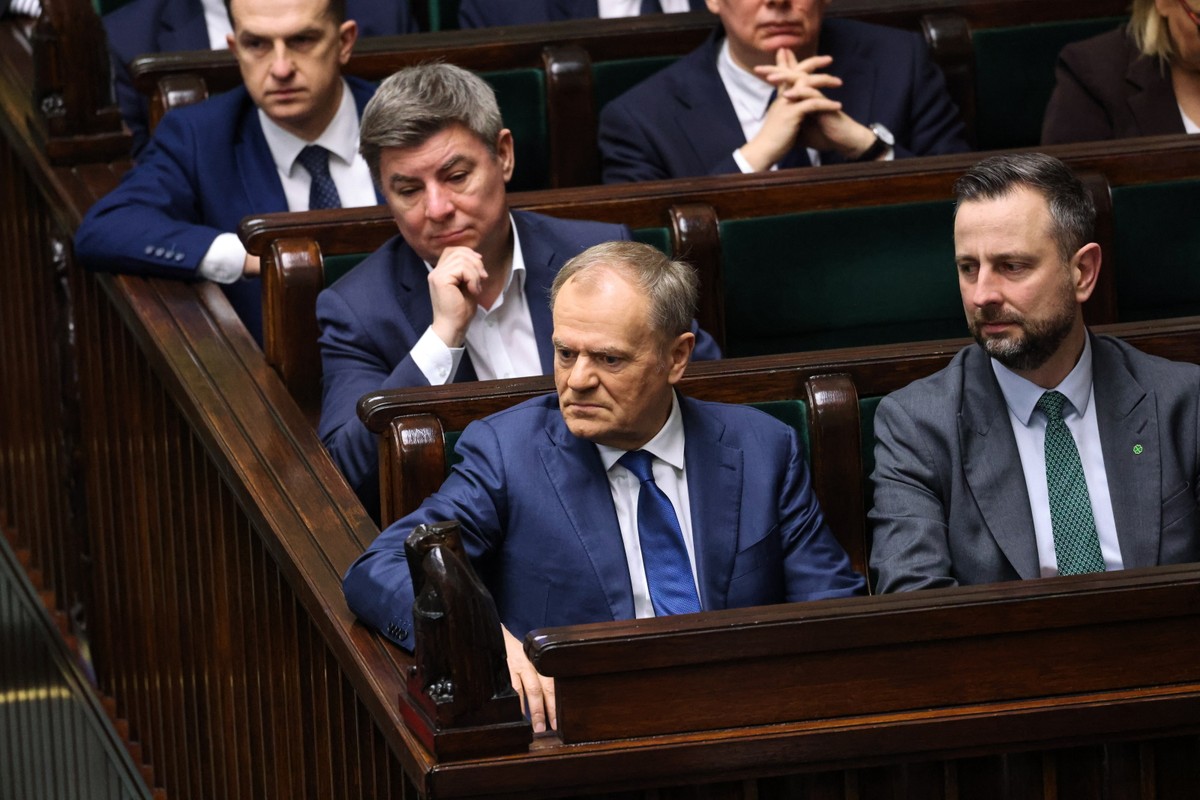 Donald Tusk, Władysław Kosiniak-Kamysz, Jan Grabiec, Adam Szłapka