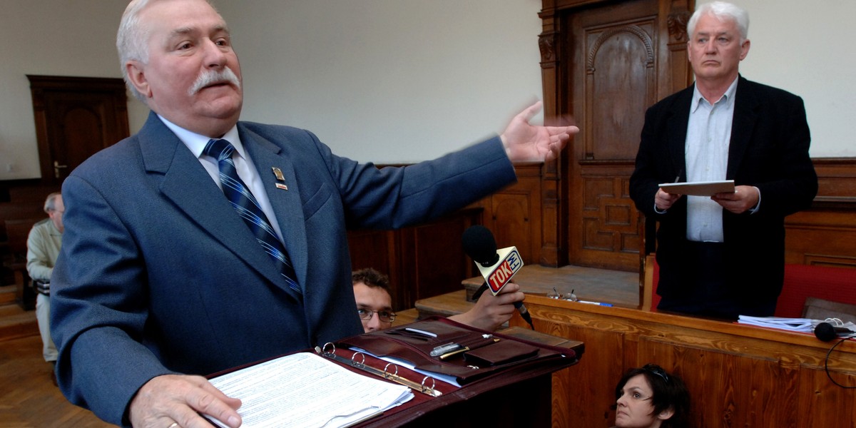 Lech Wałęsa i Krzysztof Wyszkowski