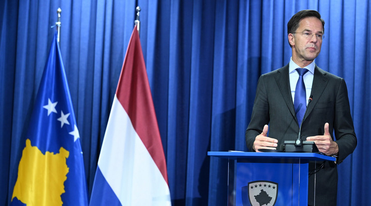 Mark Rutte holland miniszterelnök / Fotó: MTI/EPA/Arben Llapashtica