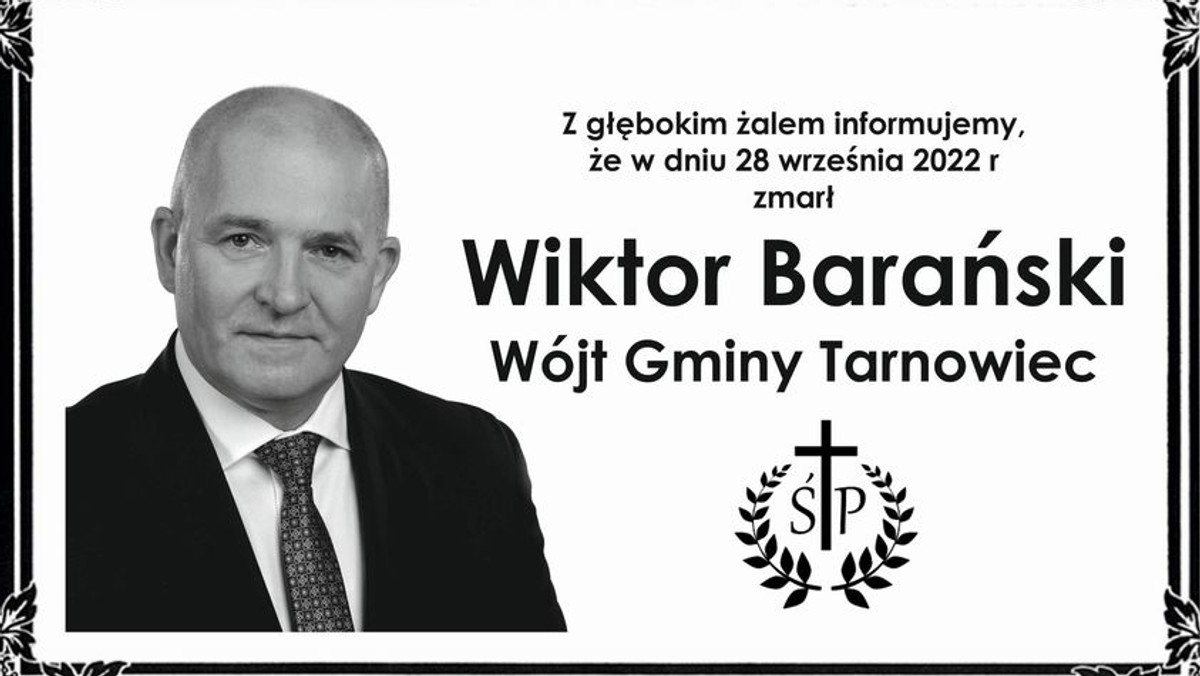 Nie żyje wójt Wiktor Barański. Rok temu zastąpił zmarłego poprzednika