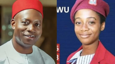 Gov. Soludo and Miss Nkechinyere Umeh (Credit: Solution Reporters)