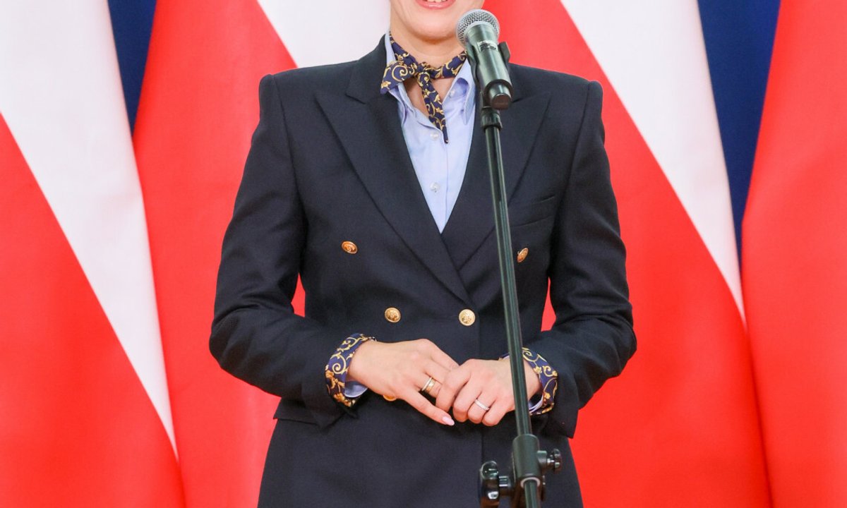 Marta Nawrocka na inauguracji roku szkolnego. Ekspertki zachwycone. "Świeżo i nowocześnie"