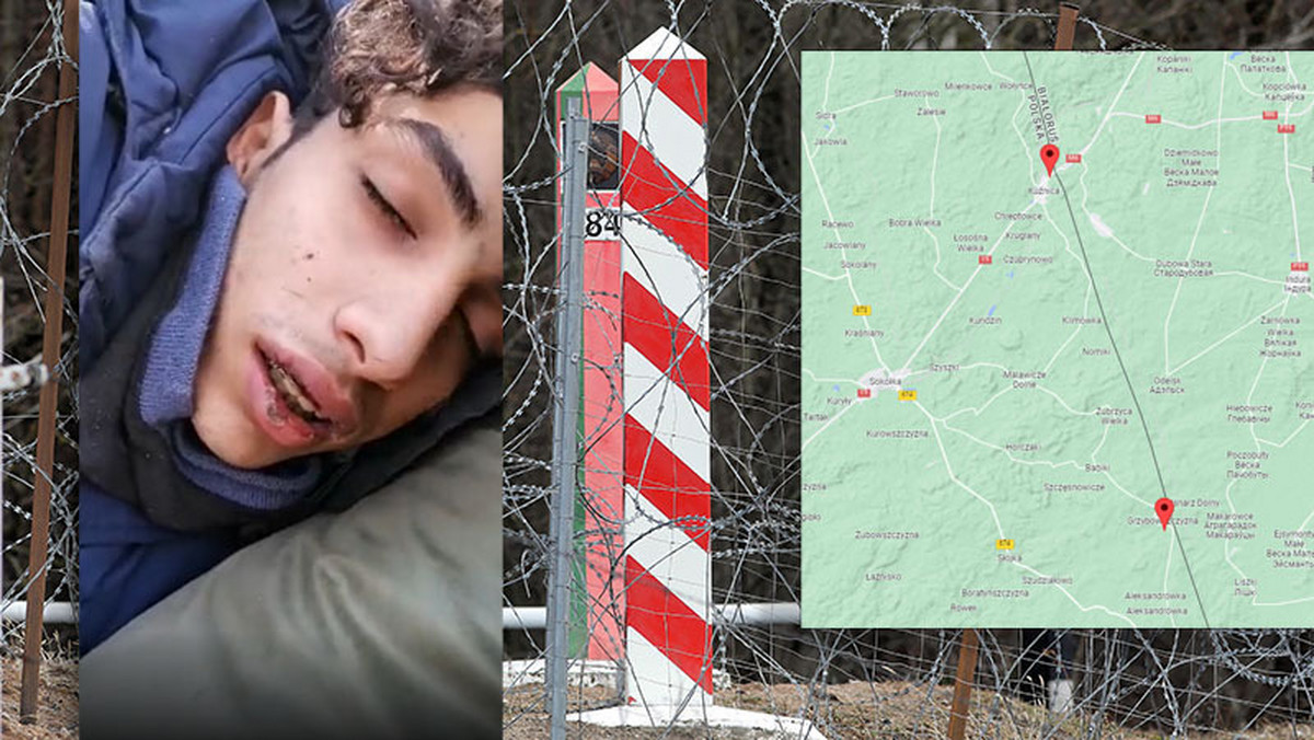 Pobity i nieprzytomny nastolatek leży przy polsko-białoruskiej granicy