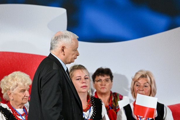 Prezes Prawa i Sprawiedliwości Jarosław Kaczyński w Mielcu