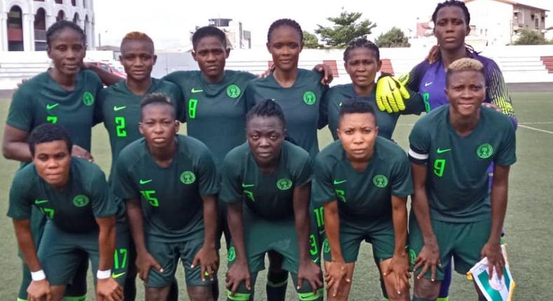 Super Falcons of Nigeria kicked off their 2019 WAFU Women's Cup campaign with a 5-1 win over Burkina Faso (Twitter/NGSuper_Falcon)