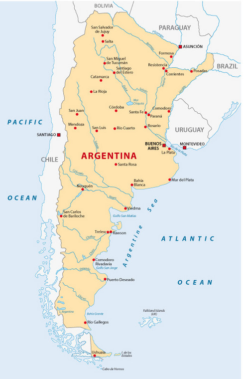 Mapa Argentyny