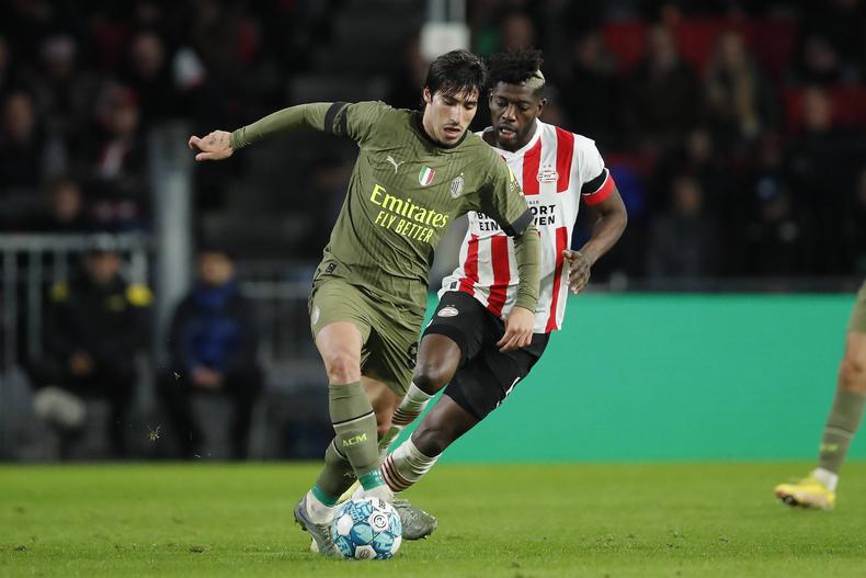 Sandro Tonali in action for Milan