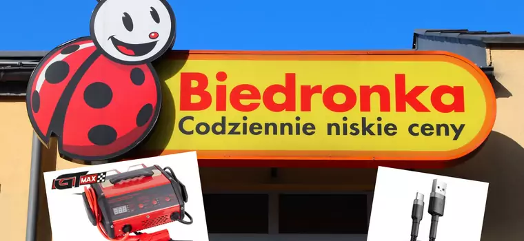 Nowa promocja na elektronikę w Biedronce — kupimy m.in. prostownik i ładowarkę samochodową