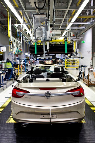 Opel cascada - linia produkcyjna w Gliwicach