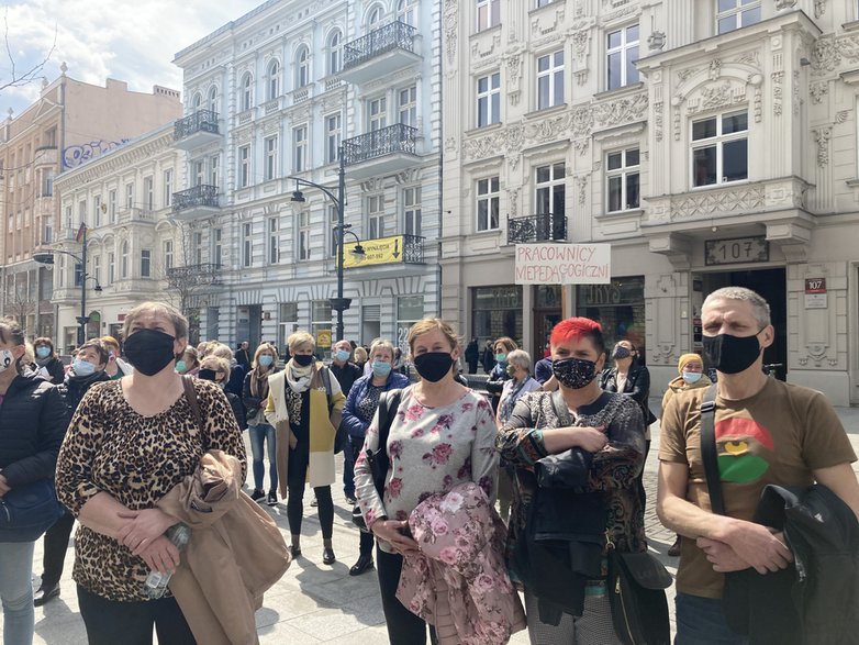 Protest pracowników niepedagogicznych