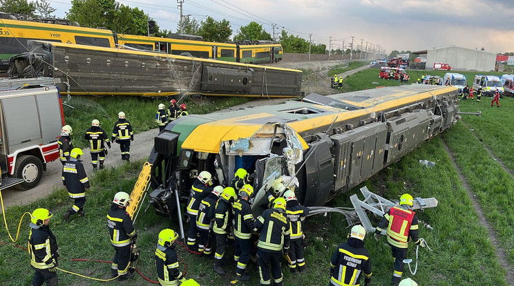 Tavaly májusban történt a halálos vonatbaleset / Fotó: BFK Mödling/Lukas Derkits
