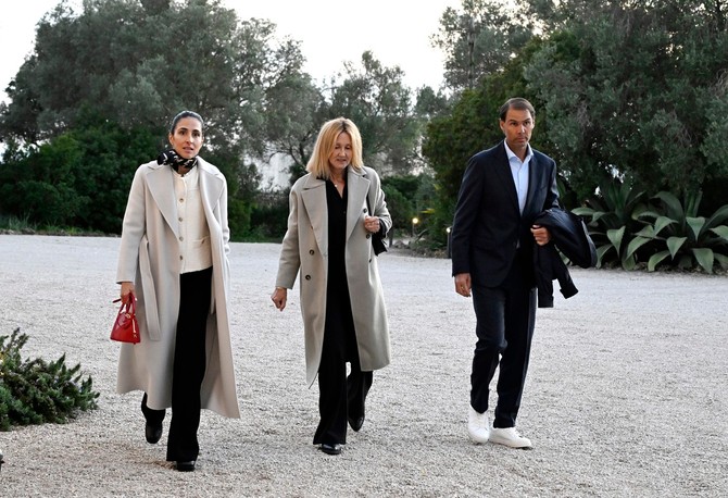 Rafael Nadal sa suprugom i majkom