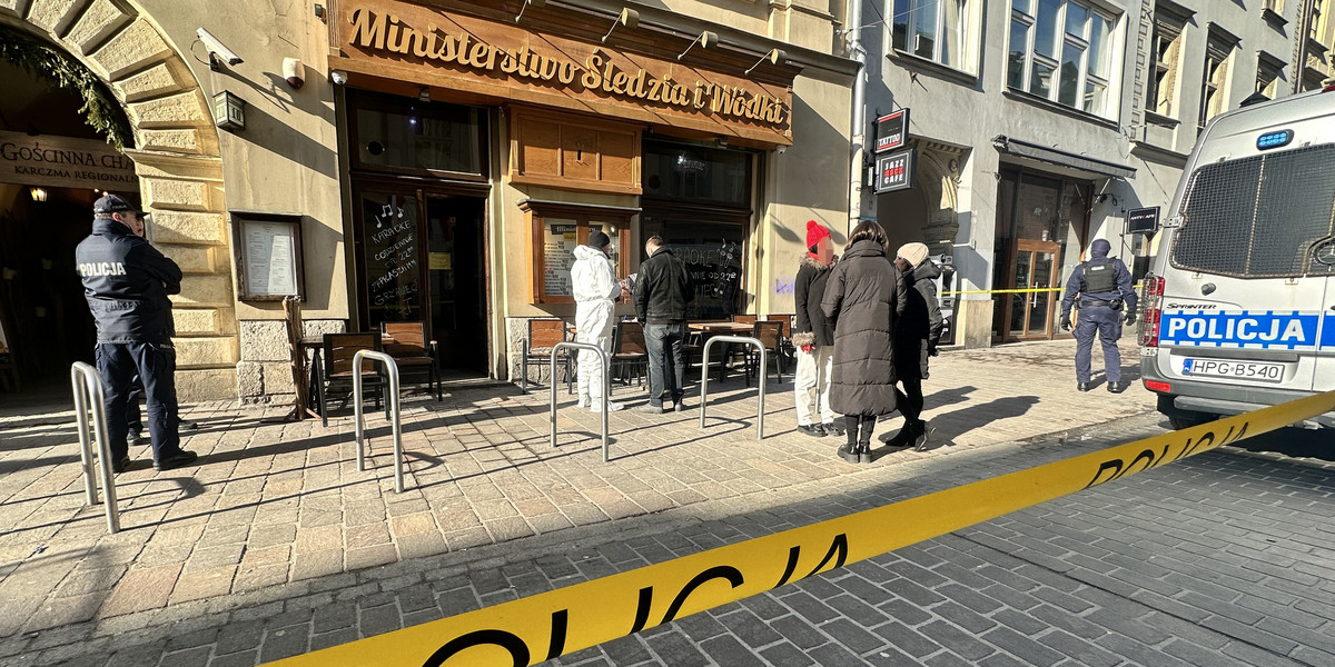 Strzelanina w barze w Krakowie.