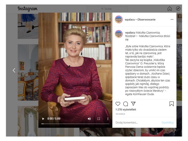 Do influencerów jej daleko. Instagramowa aktywność Agaty Dudy nie chwyciła