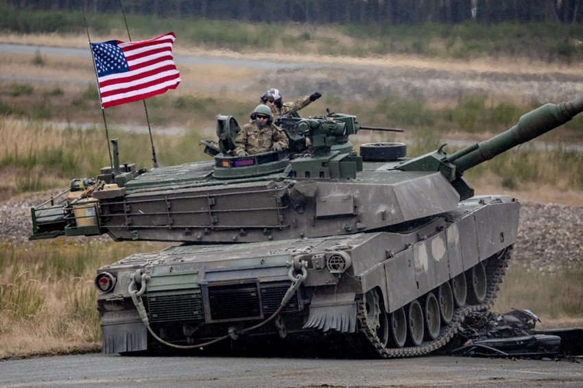 Američka vojska na vežbama na poligonu u Grafenveru u Nemačkoj 11. februara