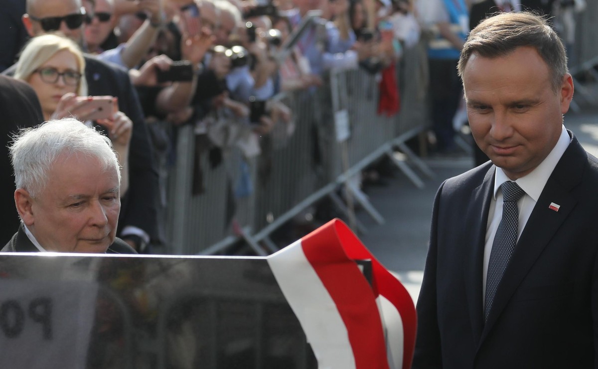 prezydent Andrzej Duda i Jarosław Kaczyński