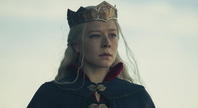 Emma D'Arcy as Queen Rhaenyra in House of the Dragon.HBO