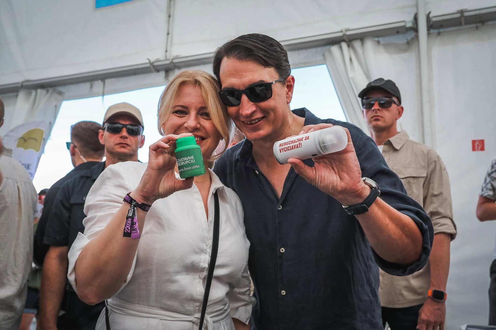Čaputová a Rizman na festivale Pohoda v roku 2023.