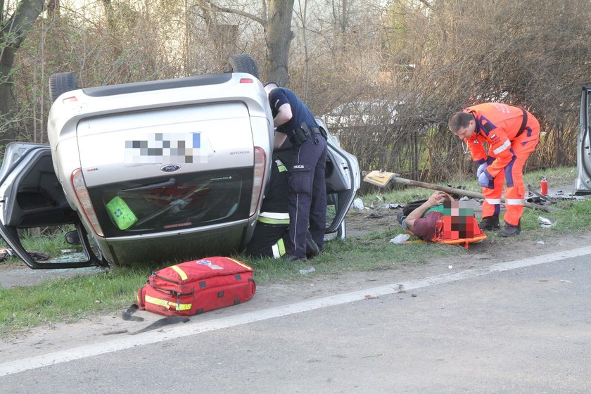 Czołówka z radiowozem