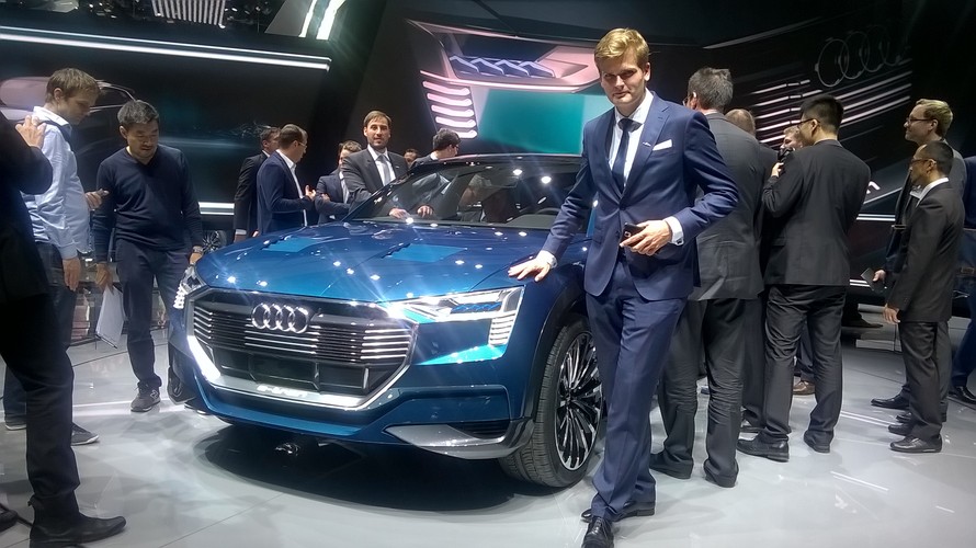 Kamil Łabanowicz i Audi e-tron quattro