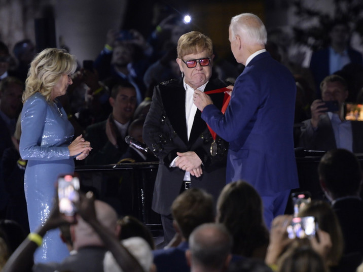 Jill Biden Elton John Joe Biden